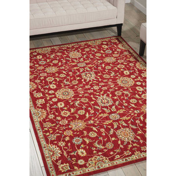 Kathy Ireland Home Ancient Times Ancient Treasures Rug, Red, 3'9"x5'9"