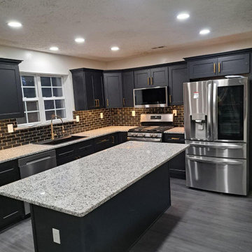 Modern Black Kitchen Remodel in South New Jersey