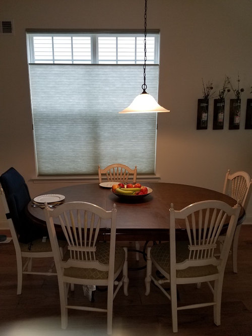 Lighting above kitchen table