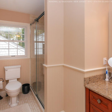 Double Hung Window in Charming Bathroom - Renewal by Andersen NJ / NYC