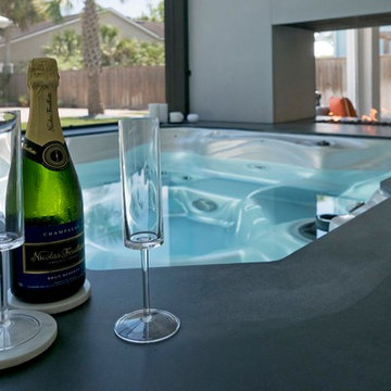 Atlantic Beach Modern Backyard