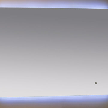 One touch bathroom LED mirror. White light.