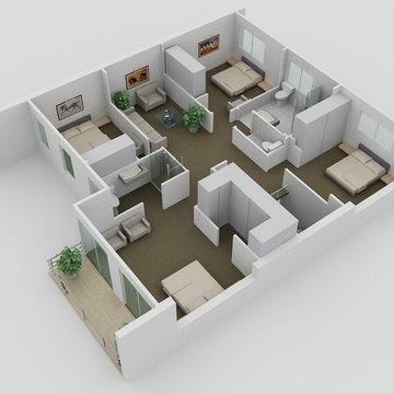 3D Floor Plan Design & Modeling