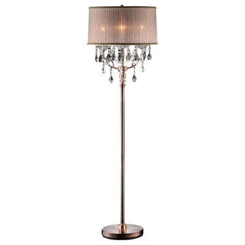 62"H Rosie Crystal Floor Lamp