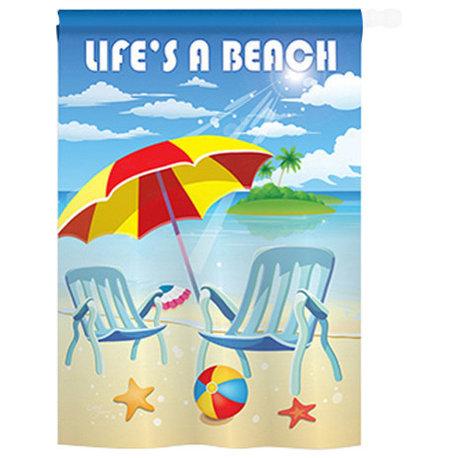 Summer Summer Fun 2-Sided Vertical Impression House Flag