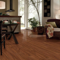 Tigerwood 7.56" wide 100% Waterproof Click-together LVT Vinyl Flooring - IVC Mod - Engineered Wood Flooring