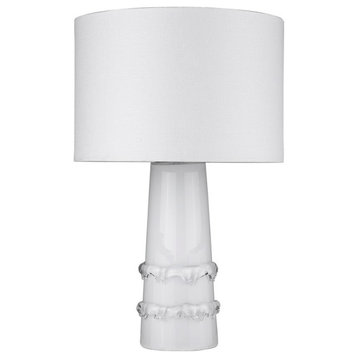 Acclaim Trend Home 17" 1 Light Table Lamp, White/Seasalt Drum