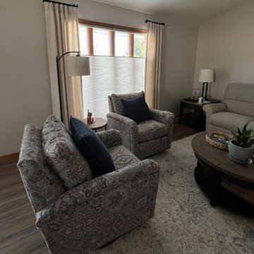 Elkhorn, WI- Pinch Pleated Drapery & Honeycomb Shades
