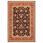 Bareens Designer Rugs - Bohemien Ziegler Jacqueli Aubergine Orange Hand-Knotted Wool Rug- 9'2'' x 11'9'' - Enhance the ambiance of your home with this magnificent Persian-influenced Turkish hand-knotted rug made by skilled artisans capable of creating the most exceptional vegetable dyes and hand-spun wool. This exquisite handmade rug is a one-of-a-kind Peshawar Kafkaz, otherwise identified as Chobi, Chobi Peshawar, Oushak, or Ziegler rug. These handmade rugs are crafted in Pakistan utilizing superior-quality wool imported from Australia, New Zealand, and Korea in two types of weaves: the Persian weave and the Mori weave. This rug is meticulously crafted by hand using the finest natural vegetable dyes extracted from local plants. The artisans use a blend of hand-spun local and fine merino wool, resulting in a rug with a compelling texture, higher lanolin content, and longer staple. The artisans occasionally incorporate natural or artificial silk into the pile to enhance specific motifs. The finished product is an awe-inspiring execution of flawless design and an understated palette that exudes elegance.