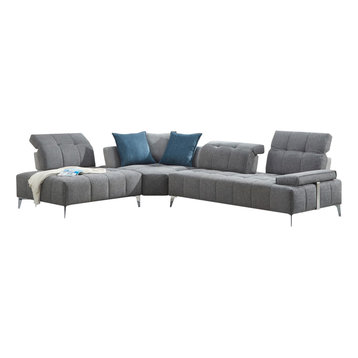 Nathaniel Reversible Rl Arm Facing Sectional Sofa Navy Blue