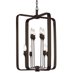 Hudson Valley Lighting - Hudson Valley Rumsford 8 Light Chandelier, Old Bronze - Cast metal forms a strongly Styled frame for Rumsford's surprising array of delicate stems and shapely socket holders.