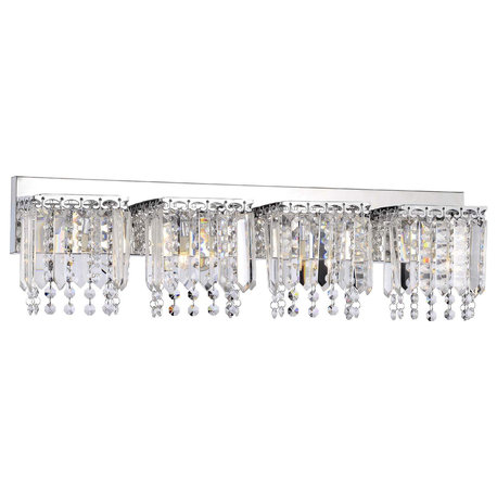 Belle 4-light Crystal Strand Wall Sconce