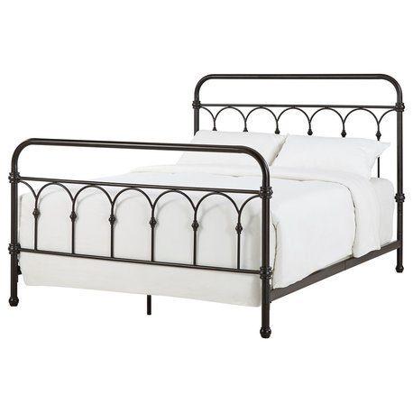 Maverick Rustic Metal Bed, Dark Bronze, Full