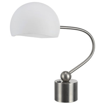 40008, 21" High Metal Desk Lamp, Pewter Finish