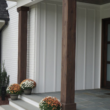 Wake Forest - Full Posts with Base Wraps, Shed Roof Braces and Garage Trellis