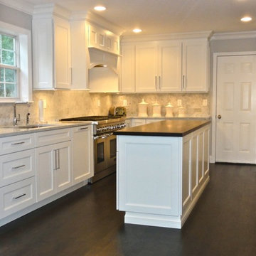 Huntington: White Shaker with Spekva Wooden Top
