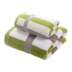 Cotton Bath Towels, 2-Piece Set