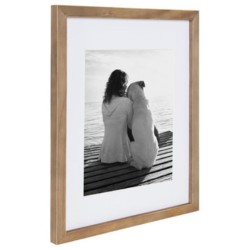 Gallery Wood Picture Frame, Set of 4, Rustic Brown, 11"x14"