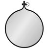 Yitro Round Wall Mirror, Black