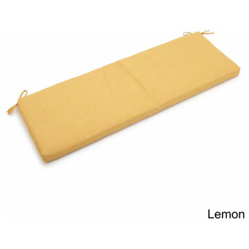 57"x19" Outdoor Spun Polyester Loveseat Cushion, Lemon