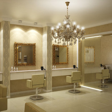 Beauty salon interior design in Rustavi, Georgia
