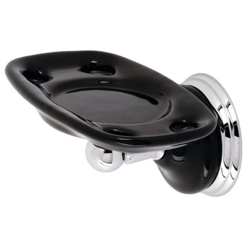 Kingston Brass BA9115 Water Onyx Soap Dish Holder - Polished Chrome