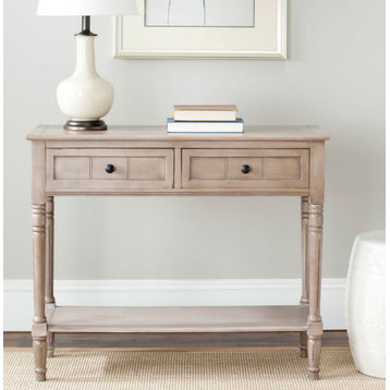 Joelle 2 Drawer Console, Vintage Gray