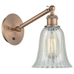 Innovations Lighting - Innovations Lighting 317-1W-AC-G2811 Hanover, 1 Light Wall In Industrial - The Hanover 1 Light Sconce is part of the BallstonHanover 1 Light Wall Antique CopperUL: Suitable for damp locations Energy Star Qualified: n/a ADA Certified: n/a  *Number of Lights: 1-*Wattage:100w Incandescent bulb(s) *Bulb Included:No *Bulb Type:Incandescent *Finish Type:Antique Copper
