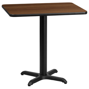 24"x30" Rectangular Laminate Table Top With 22"x22" Table" Base