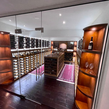 Entrance to This Luxurious Miami Custom Wine Room