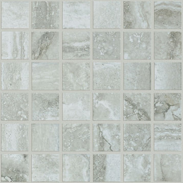 Shaw CS29V Genesis - 13" x 13" Square Mosaic Floor and Wall Tile - Gray