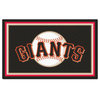 MLB San Francisco Giants Baseball Large 4 x 6 Area Rug