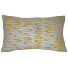 Pillow Decor - Kukamuka Scandinavian Eka Lumbar Rectangular Pillow 12x19, Yellow