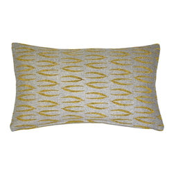 Pillow Decor Ltd. - Pillow Decor - Kukamuka Scandinavian Eka Lumbar Rectangular Pillow 12x19, Yellow - Decorative Pillows