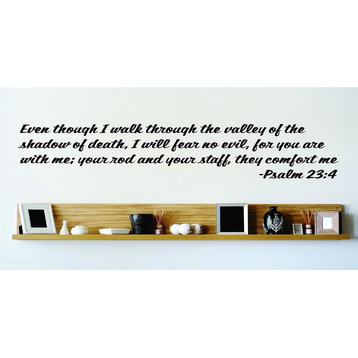 Your Rod And Your Staff, They Comfort Me Psalm 23:4 Decal, 14x14"