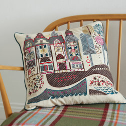 houses appliqu&eacute; cushion - Scatter Cushions