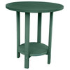 Phat Tommy Outdoor Pub Table, Tall Bar Height Poly Outdoor Furniture, Green