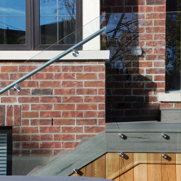 Leaside Modern Backyard Statement with Custom Structures