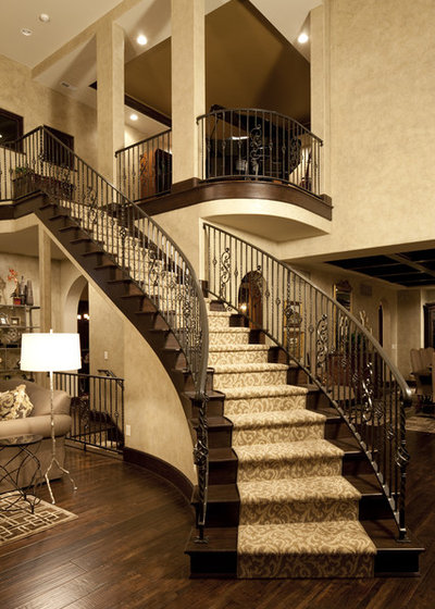 Traditional Staircase by Christopher Scott Homes