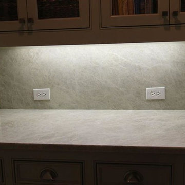 Quartzite- Taj Mahal & White Pearl kitchen & guest bathroom