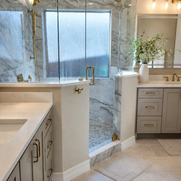 McKinney TX - Tub to Walk-in Shower Conversion