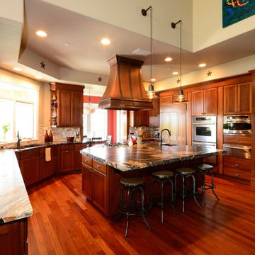 Magma Gold 6cm Chiseled edge Kitchen Countertop