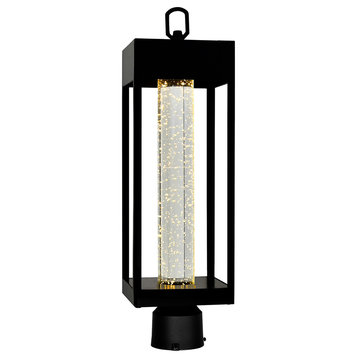 CWI LIGHTING 1696PT5-1-101 Rochester LED Integrated Black Outdoor Lantern Head