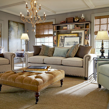 Light Gray Walls and Soft, Neutral Colors: Jacqueline Sofa