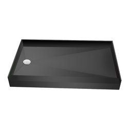 Tile Redi 38'' x 60'' Rectangular Barrier Free Shower Pan With Left Drain 3860LB - Shower Pans And Bases
