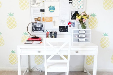 Inspiration for an eclectic home office remodel in Louisville