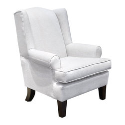 Amelia Flax Wing Chair - Armchairs And Accent Chairs