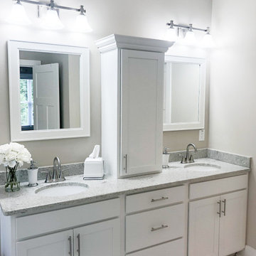 Porter White Framed Mirror
