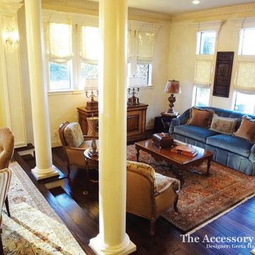 Houston Traditional Living Room: Greta Hall - Designer