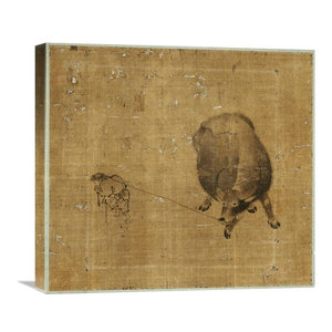 Small Boy Struggling To Lead A Water Buffalo Poster Print Farmhouse Prints And Posters By Posterazzi